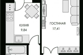 1-комнатная квартира Силикатный